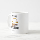 Personalized funny  law graduate  koffiemok (Voorkant links)