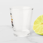 Personalized funny law graduate shot glas (Rechts)