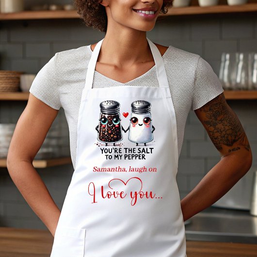 Personalized Funny Love Food Apron Valentine Gift Schort