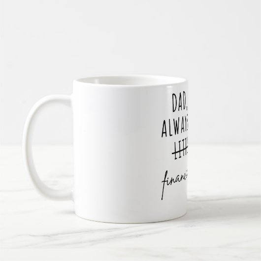 Personalized Funny Mug for Dad (Gauche)