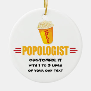 Personalized Funny Popcorn Keramisch Ornament