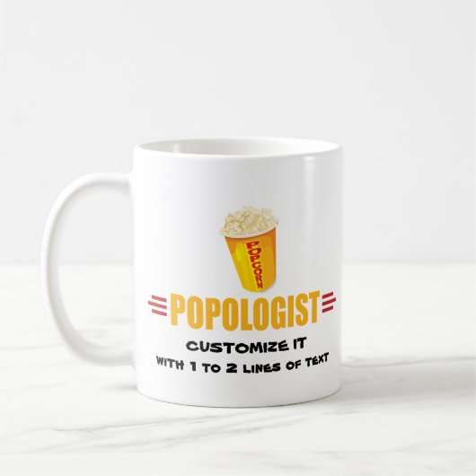 Personalized Funny Popcorn Koffiemok (Links)