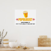 Personalized Funny Popcorn Poster (Keuken)