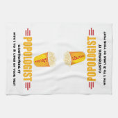 Personalized Funny Popcorn Theedoek (Horizontaal)