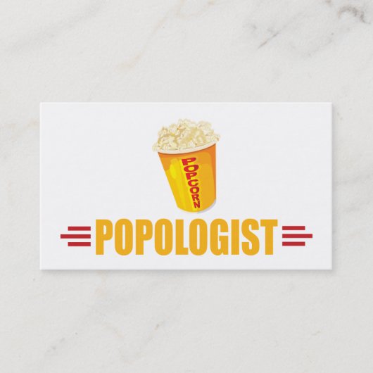 Personalized Funny Popcorn Visitekaartje (Voorkant)