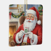 Personalized Funny Santa Bring Me a Joker Mahjong Keramisch Ornament (Rechts)