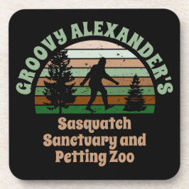 Personalized Funny Sasquatch Sanctuary Bier Onderzetter