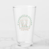 Personalized Funny Sasquatch Sanctuary Glas (Achterkant)