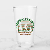 Personalized Funny Sasquatch Sanctuary Glas (Voorkant)