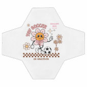 Personalized Funny Soccer Mum Retro Flower  Voetbal (Enkel)