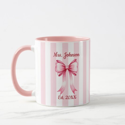 Personalized Future Mrs. Mug, Custom Engaged Mug (Gauche)