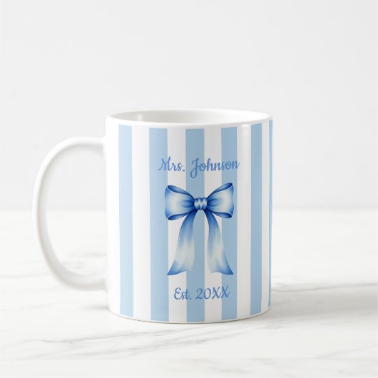 Personalized Future Mrs. Mug, Custom Engaged Mug (Gauche)