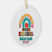 Personalized Future Teacher Christmas Ornament (Rechts)
