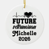 Personalized Future Veterinarian  Keramisch Ornament (Voorkant)