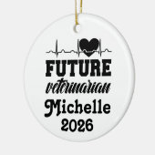 Personalized Future Veterinarian  Keramisch Ornament (Links)