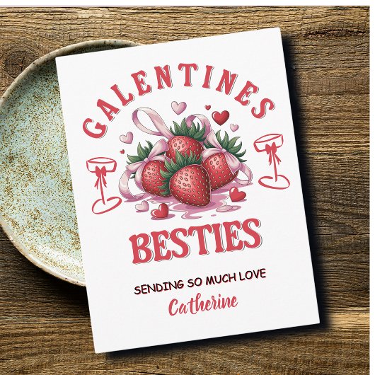 Personalized Galentine’s Day Feestdagenkaart