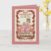 Personalized Galentine's Day Card Kaart (Gele Bloem)
