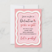 Personalized Galentines Pink Party Invitation (Devant)