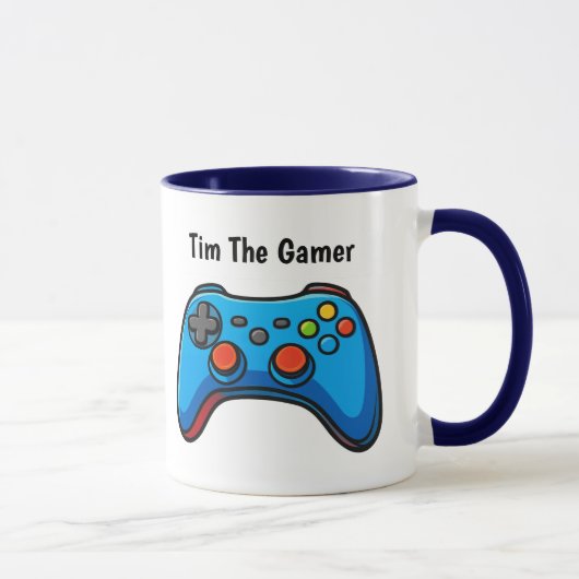 Personalized Gamer Coffee Mug Custom Name Gift (Droite)