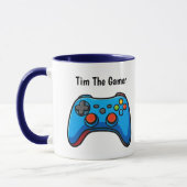 Personalized Gamer Coffee Mug Custom Name Gift (Gauche)