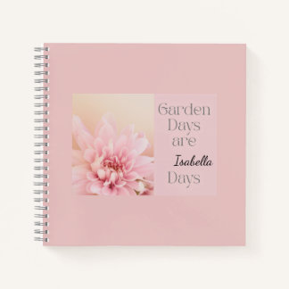 Personalized Garden Days, Gardening Hobby Gift Notitieboek