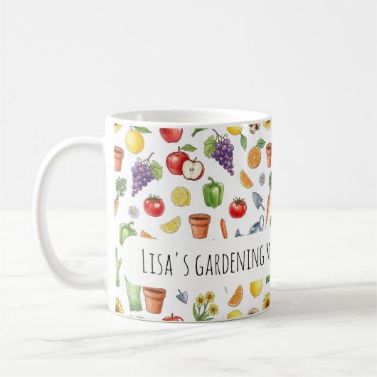 Personalized gardening mug (Gauche)