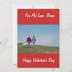PERSONALIZED GELUKKIGE VALENTIJN DAG VOOR HOMOPAAR FEESTDAGENKAART