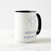 Personalized Gemini Constellation Mug - Custom Zod (Devant droit)