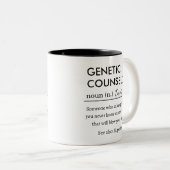 Personalized Genetic Counselor Tweekleurige Koffiemok (Voorkant rechts)