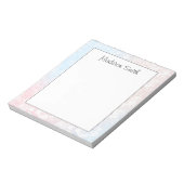 Personalized Geometric Notepad Notitieblok (Gedraaid)