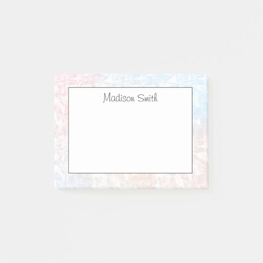 Personalized Geometric  Post-it® Notes (Voorkant)