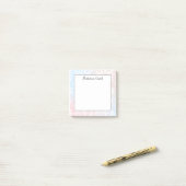 Personalized Geometric  Post-it® Notes (Op bureau)