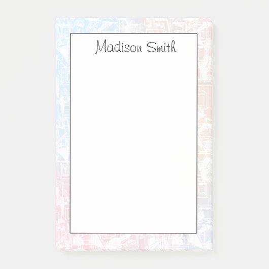 Personalized Geometric  Post-it® Notes (Voorkant)