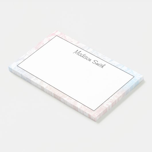 Personalized Geometric  Post-it® Notes (Schuin)