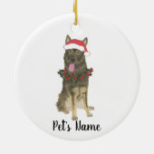 Personalized German Shepherd (Sable) Keramisch Ornament (Achterkant)