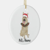 Personalized German Shepherd (zwart & veran) Keramisch Ornament (Rechts)