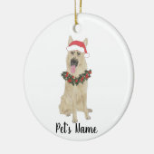 Personalized German Shepherd (zwart & veran) Keramisch Ornament (Links)
