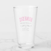PERSONALIZED GETUIGE BRUIDSFEest Glas (Achterkant)