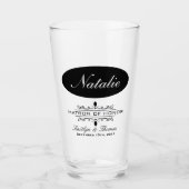 PERSONALIZED GETUIGE TROUWFEEST GLAS (Voorkant)
