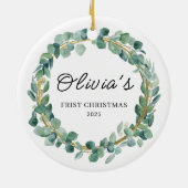 Personalized Gift | Custom Name Holiday Keepsake Keramisch Ornament (Achterkant)