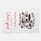 Personalized Gift for Boyfriend Funny Food Towel Theedoek (Horizontaal)