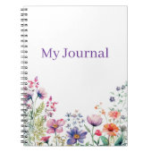 Personalized Gift for Her Wildflower  Notitieboek (Voorkant)
