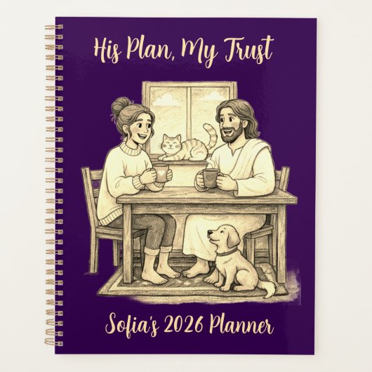 Personalized Gift. Jesus Christian Faith Planner (Voorkant)