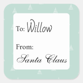 Personalized gift labels from custom name