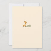 Personalized Giraffe Safari Birthday Invitation (Dos)