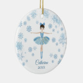 Personalized Girl Ballet Nutcracker Birthday  Keramisch Ornament (Rechts)