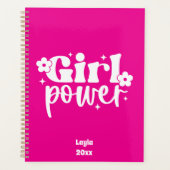 Personalized Girl Power Yearly Planner (Devant)