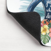 Personalized Girl Who Loves Dolphins Mousepad Muismat (Hoek)