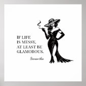 Personalized Glam Style Quote Design Poster (Voorkant)