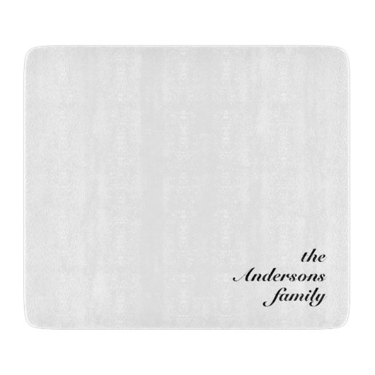 Personalized Glass Cutting Board for Kitchen Use Snijplank (Voorkant)